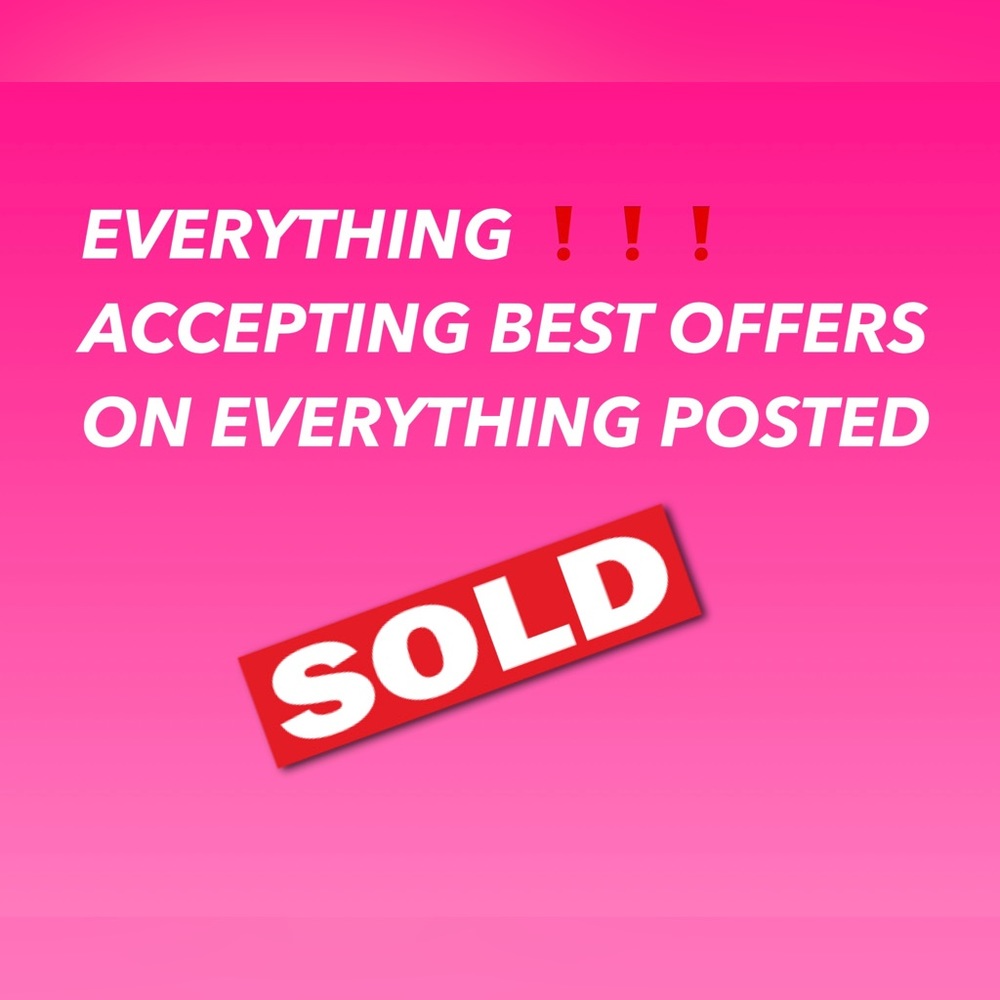 EVERYTHING MUST GO‼️